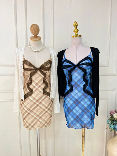 Women Spaghetti Straps Mesh Bodycon Dress With Shrug
